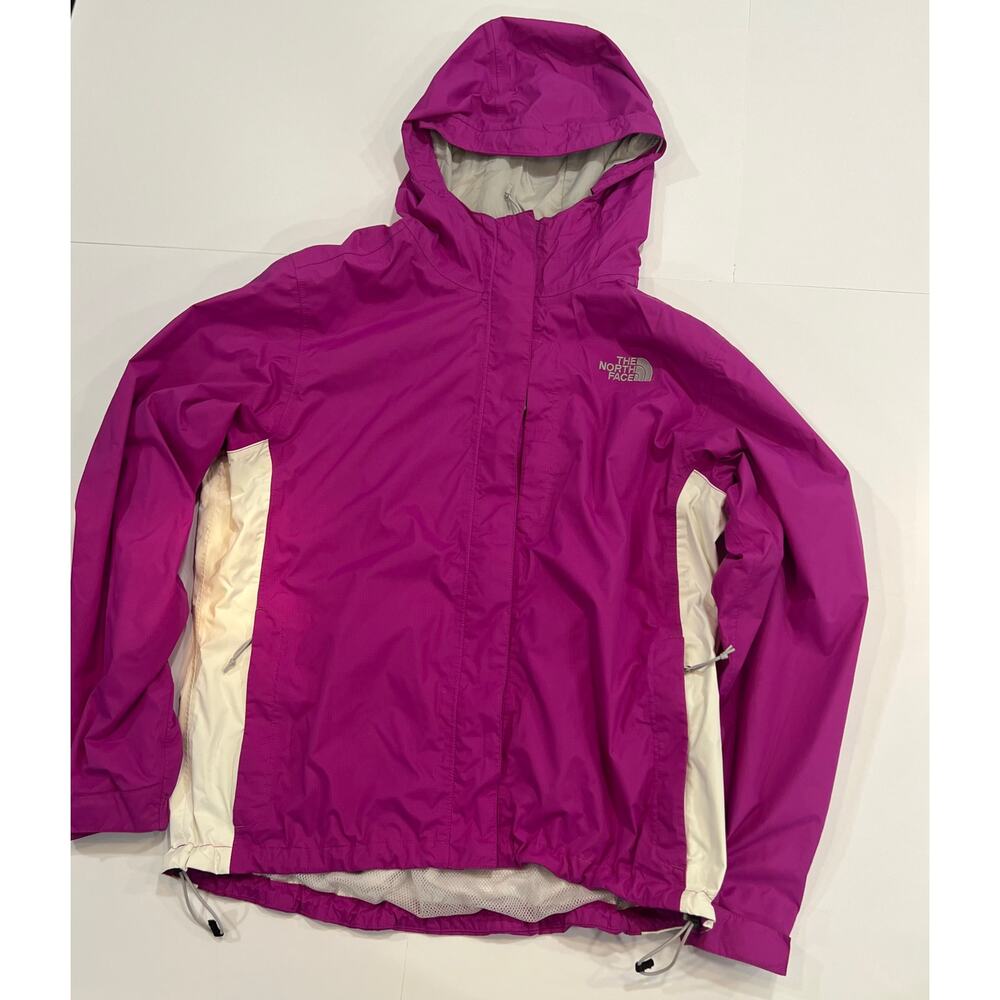 The North Face HyVent Rain Jacket Womens L Purple Waterproof